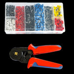 1200Pcs Bootlace Ferrule Crimper kit 0.25-10mm2 Cord End Ratchet Crimping Tool V63-825861