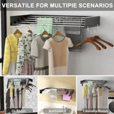 Collapsible Laundry Drying Rack Wall Mounted Clothes Airer for Indoor or Outdoor V63-931821