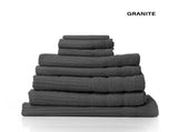 Royal Comfort Eden Egyptian Cotton 600 GSM 8 Piece Towel Pack Granite ABM-231914