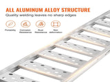 Aluminum Ramps, 1250lbs, Straight Ramp with Treads and Load Straps, Portable Loading Ramp for V952-ZZZ1250781222PF5MV0