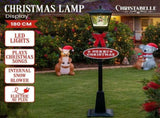 Christabelle 1.8m Christmas Lamp Post Outdoor Display Decoration LED Lights Front Yard Lawn Sta 112_RHG602