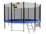 Kahuna Blizzard 10 ft Trampoline with Basketball Set Blue TRA-BLZ-10-BU-BB