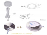 RGB Color Changing LED Under Cabinet Lighting Kit,Aluminum Slim Cabinet LED Puck Lights for Kitchen V1171-CC-AYLBHC016-AU