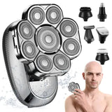 New Digital Display 9-Blade Electric Shaver 6-in-1 Rechargeable Head Shaver & Grooming Kit for V888-ELOSUNG13181