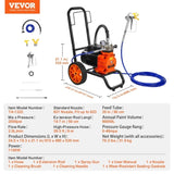 Diaphragm Airless Paint Sprayer, 1100 W Efficiency Cart Airless Paint Sprayer, 2000 psi High V952-GMSGYWQPTJ11GUFKJV3