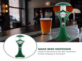 Large Green Plastic Beverage Dispenser with and Faucet, Party Drink Server for Outdoor Events V1370-AZ4-14226