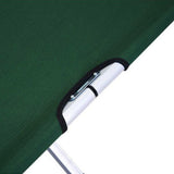 Camping Bed Folding Stretcher Light Weight w/ Carry Bag Camp Portable - green V610-CAMSTRECOL-GR