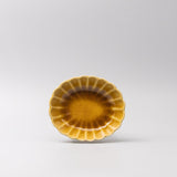 Bowl Oval 16cm Amane Amber Glaze V637-C3674