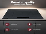 Devanti Electric Ceramic Cooktop 60cm Touch Control Grey CCT-B-4E-4Z-TOUCH-GY