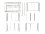 Low Temperature Slow Cooker Rack Stainless Steel Folding Large Capacity Slow Cooker Separator Rack V1294-YM0901-3118240201911