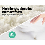 Giselle Bedding Memory Foam Pillow 19cm Thick Twin Pack MATTRESS-LUX-PILLOWX2