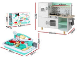 Keezi Kid Pretend Kitchen Wooden Play Sink Playset Dishwasher Toys Green PLAY-WOOD-FRIDGE-SINK-GN