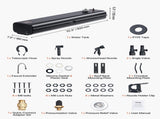 Roof Rack Water Tank, 4 Gal, Multi-Dispensing Outdoor Tank with 2 Splash-Guard Panels & T-slot, V952-CDJSXZTK4GALFADHNV0