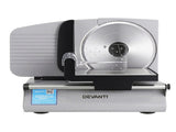 Devanti Meat Slicer Bread Vegetable, 200W Power 0-15mm Adjustable Easy Clean Stable Stainless Steel FS-190-20A-SS