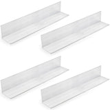 4 Pack Aluminum Angle 6061, 2" x 2"x 1/8" Stock, Bars 12" Length, 90-Degree Angled Extrusion, T5 V1259-DP01-A-898