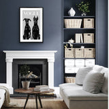 Luxury Dog Artwork Framed W Glass Front 80x120cm V637-E646073