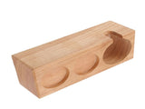 Wooden Coffee Tamper Holder 3 Hole Slip Resistant Coffee Tamping Station for Cafes Home Restaurant V1294-YM0717-3118220188112