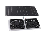 Solar Panel Fan Kit 100W Dual Fans IP67 Waterproof Low Noise Wide Application Solar Powered Fan For V1294-YM0715-3111220138411
