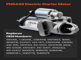 Starter 6449, Starter Motor Replacement Compatible with Oldsmobile Bravada V6 4.3L 96-98, Isuzu V952-DDQDMDPN64490ZN02001V9