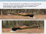 Military Green Outdoor Camping Hammock with Mosquito Net, Anti-Tip Nylon Fabric, Single/Double V888-ELOSUNG12295