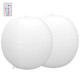 LED Solar Ball Lamp Remote Color Changing Pool Floating Light for Lawn Beach Landscape White V1294-YM0901-3111200240411