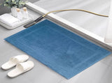 2PCS White Cotton Classic Rug Bath Mats Absorbent Cotton Hotel Spa Shower Bathtub Mats Not A V1189-LWWAL-20260325-00218