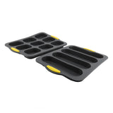 Mini Loaf Pan Perforated Anti Stick Easy to Release Silicone French Bread Baking Pan Set for Home V1294-YM0901-3118240180311