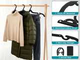 30 Pcs Travel Hangers Portable Foldable Travel Hanger Organizer and 2 Pack 9 Layers Pants Hangers V1258-DP02-F-474