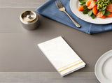 Elegant White Paper Napkins with Edge for Parties and Events, 100 Count Disposable Napkins V1366-AZ2-W-17462