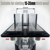 Multifunctional Aluminum Router Base Slotting Jig for Woodworking, Adjustable Trimming Machine Base V1341-ZY-ZR8XQN7F-B