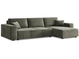 Sarantino Caliana Reversible L Shape Sofa Bed with Storage & Backrest - Green SOFA-MLM-326-GN
