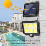 Outdoor Solar Light with 56 LED Motion Sensor IP65 Waterproof 120 Degree Solar Garden Light with V1237-ZY-528-092