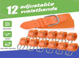 12 Pcs Baseball Belts Softball Belts Bulk for Adult and Youth Adjustable V1258-DP02-C-1373