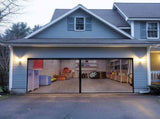 Mosquito Net Garage Door Screen 2 Car Upgrade Double Door Self Sealing Fiberglass Mesh Garage Screen V1370-AZ4-19645