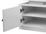 Levede Bedside Table USB Charger Outlet RGB White NI1049-WH