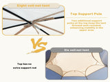 Pop Up Screen House Tent 3x3m, 6-8 Person 220cm Tall Mosquito Net Tent,Spacious 3.8m dome fits 6-8 V1337-TN-1WJN-W0M5