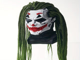 Joker Clown Costume Mask with Braids V728-LP601101371511001