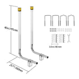 Boat Trailer Guide, 1175mm with LED Light Trailer Guide Poles, 2PCS High-Hardness Steel Guide-Ons, V952-CTCDGDLXBS40N0BCN001Y3