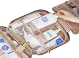 Dark Blue Large Capacity Hanging Toiletry Bag for Women - Checked Pattern V888-ELOSUNG39465