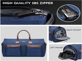Dark Blue 45L Garment Duffel Bag - Men's Travel Suit Bag - Carry On Weekender V888-ELOSUNG24340