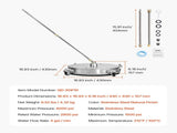 16.5" Pressure Washer Surface Cleaner, Stainless Steel Pressure Washer Attachments with 4 Wheels, V952-GYQXJBMQJQYP62KMHV0