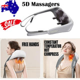 5D Massagers for Neck and Shoulder with Heat Goletsure Pain Relief Deep Kneading Grey V201-W12783205