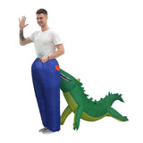 Crocodile Bite Costume Cartoon Costumes Air Model Inflatable Costume Funny Dress Up Props Halloween V1263-JX-7928