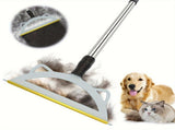Blue Yellow pet hair remover broom, pet cleaning supplies, pet hair removal, Australian pet owners, V1347-135-YEL-35254