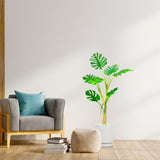 SOGA 2X 160cm Tropical Monstera Palm Artificial Plant Tree, Real Touch Technology, with UV APLANTFHG1608X2