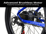 VALK Vortex 3 Electric Bike, Medium Frame Mountain ebike, Blue V219-BIKEMBVAB3HEA