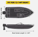 Boat Cover Heavy Duty 12-14ft Trailerable Marine 420D Waterproof UV Protector AU V201-W12783428