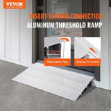VEVOR Door Ramp, 3" Rise, 800 lbs Load Capacity, Door Ramp for Wheelchairs, Aluminum V952-PJSMJLPD3YC76Z2UAV0