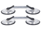 2Pcs Double Handle Suction Cups Plate 100KG Load Capacity Heavy Duty Aluminum Alloy Suction Cups for V1294-YM0901-3114240062311