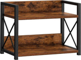 CARLA HOME 2-Tier Countertop Shelf Organizer Rustic Wood Kitchen Spice Rack for Storage, Condiments LSB-36177